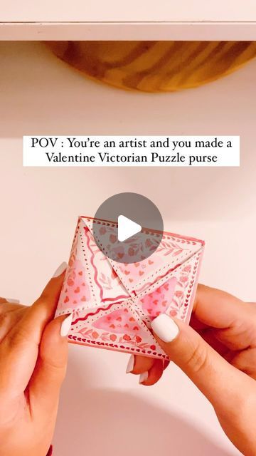 54K views · 6.8K likes | Julie Bertho ✨ on Instagram: "Today I’ve made a Valentine Victorian Puzzle 💌 These folded handmade letters were love cards in the 1700s. It was a sweet way to reveal your love to someone. You can find on my profile the tutorial to make your own puzzle purse. You can customize this little vintage cards for a special moment and add love notes to it. 🫶 Hope you gonna like this one ✨ #puzzlepurse #victorianpuzzlepurse #handmadecards #cardmakers #vintageletter #vintagelettering #artistsoninstagram #vintagecard #origami" Victorian Letter Folding, Origami Letter Folding, Puzzle Purse, Victorian Wedding Invitations, Handmade Letters, Letter Folding, Make Your Own Puzzle, Vintage Lettering, Card Maker