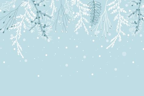 Winter Background, Premium Vector, Graphic Resources, Hand Drawn, Christmas