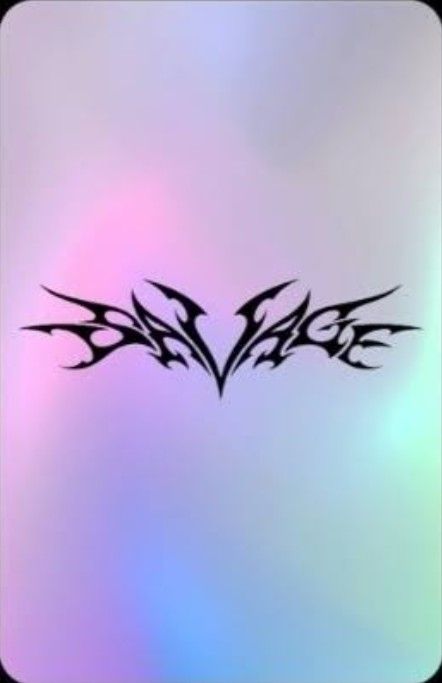 Backside Tattoo, Photocard Backside, Aespa Savage, Kpop Binder, Kpop Tattoos, Personalized Metal Signs, Album Cover Design, Binder Covers, Black Mamba