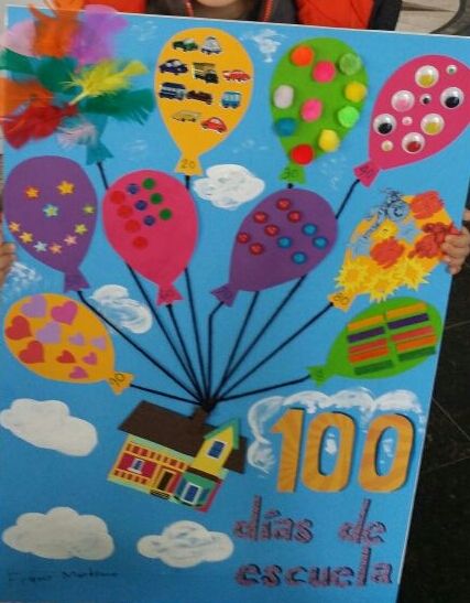 100 Day Crafts Preschool, 100 Things For 100 Days Of School, 100 Days Of School Project Kindergartens Poster, 100 Items For 100th Day Of School, 100 Days Of School Collage, 100th Day Of School Projects Posters, 100 Days Of School Ideas Projects, 100 Days Of School Project Posters, 100 Day Of School Poster Board Ideas