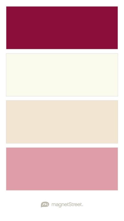 Burgundy, Ivory, Champagne, and Blush Wedding Color Palette - custom color palette created at MagnetStreet.com Wedding Colors Gold, Custom Refrigerator, Blush Wedding Colors, Best Wedding Colors, Gold Wedding Colors, Wedding Color Trends, Black Color Palette, Gold Color Palettes, Deco Rose