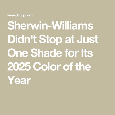 Sherwin-Williams Didn't Stop at Just One Shade for Its 2025 Color of the Year Sherwin Williams Solstice Paint, Canal Street Sherwin Williams, Sherwin Williams Recycled Glass Paint, Sherwin Williams Accolade, Resend Point Sherwin Williams, 2025 Paint Color Trends Sherwin Williams, Sherwin Williams 2025 Color Of The Year, Bedroom Colors Sherwin Williams, Color Of The Year 2025