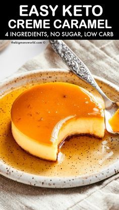 Postre Keto, Baking Powder Uses, Flan Recipe, Baking Soda Beauty Uses, Best Fat Burning Foods, Sugar Free Low Carb, Recetas Keto, Low Carb Diet Recipes, Sugar Free Desserts