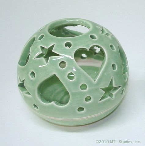 Mint Sage Green, Candle Holder Lantern, Pastel Home, Heart Candle Holder, Pastel Home Decor, Ceramic Lantern, Flower Frogs, Clay Candle, Pastel House