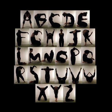 Body Alphabet by Isabel Eeles, via Behance Body Alphabet, Letter Photography, Alphabet Photography, Schrift Design, Graffiti Lettering Fonts, Typography Alphabet, Photography Competitions, Alphabet Book, Zaha Hadid