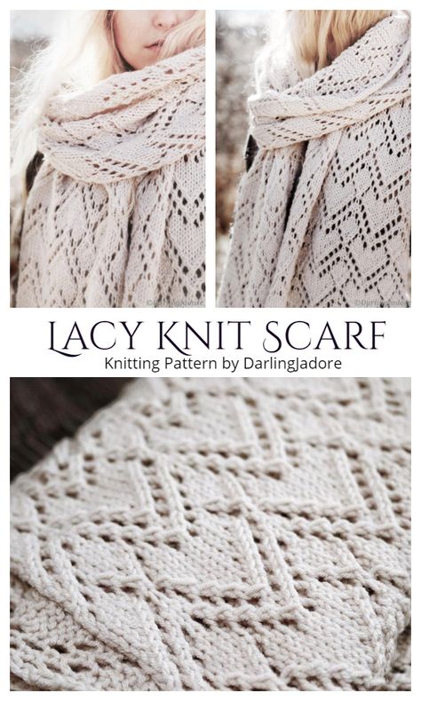 Lacy Heart Scarf Knitting Patterns Lacy Scarf Knitting Pattern Free, Lace Scarf Knitting Pattern Free, Knitting Scarf Patterns Free, Scarf Patterns Knitting, Knitting Lace Patterns, Scarf Knitting Patterns Free, Knit Scarf Patterns, Big Momma, Heart Scarf