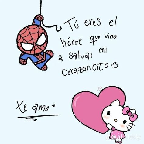 Love Notes For Boyfriend, Baby Gril, Spiderman Gifts, Love Scrapbook, Cute Spanish Quotes, Bf Gifts, Scrapbook Book, Hello Kitty Drawing