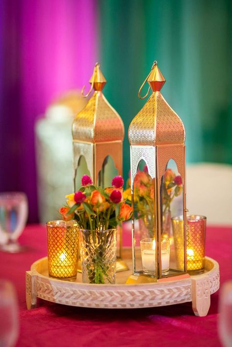 Moroccan Sangeet Decor, Punjabi Theme Table Decor, Arabian Centerpieces, Sangeet Table Centerpieces, Mehendi Centerpieces, Sufi Theme Decor, Moroccan Centerpieces, Mehndi Centerpieces, Sufi Night Decor