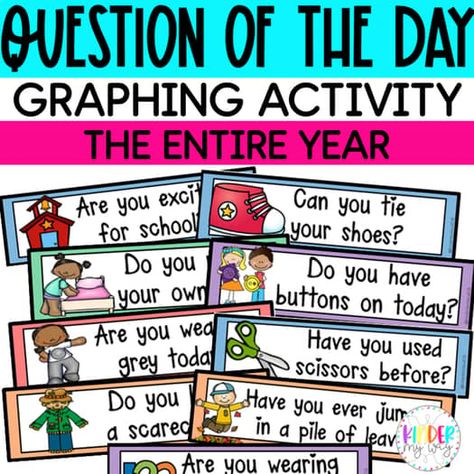 Question of the day preschool | TPT Who Came To School Today Preschool, Question Of The Day Preschool Free Printables, Questions Of The Day Preschool, Question Of The Day Kindergarten, Question Of The Day Preschool, 3k Classroom, Free Morning Work, Free Preschool Printables, Preschool Resources