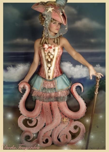 I love Darla Teagarden's photography and Topsy Turvy designs Steampunk Circus, Steampunk Character, Mermaid Parade, Enchanted Island, Mermaid Diy, Frou Frou, Under The Sea Party, Steampunk Costume, Victorian Clothing