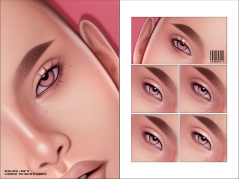 Sims 4 Cc Eyes, Skin Details, Sims 4 Cc Makeup, Sims 4 Characters, Sims 4 Cas, Sims Community, Matte Eyeshadow, Ts4 Cc, Electronic Art