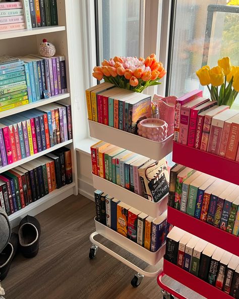 My happiest place 🫶🏻✨🌷 QOTD: if you could only read one genre for the rest of your life, what would it be? . . . . . . #book #booklover #reader #romancebooks #romancereader #books #tbr #bookshelf #bookstack #bookaesthetic #beautifulbooks #bookshelfdecor #fantasybooks #fantasyreader Vision Board Bookshelf, Best Books 2024, Good Reading Books, Book Shelf Room, Tbr Aesthetic, Books Vision Board, Bookish Ideas, Room Bookshelf Ideas, Tbr Bookshelf