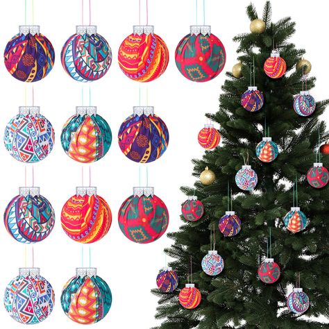 PRICES MAY VARY. Festive Christmas Ornaments: you will receive12 Mexican style Christmas tree balls; The ornaments, complete with detailed patterns and vibrant colors, bring the quintessential joy and warmth of the holiday season to your home decor Quality Fabric Construction: these Mexican style Christmas ornaments are carved out of fabric, making them not just aesthetically appealing but also highly durable; They are specifically designed to be lightweight and resistant to fading; These fabric Joy To The World Christmas Decoration, Mexican Theme Christmas Tree, Diy Mexican Christmas Ornaments, Vintage Colorful Christmas, African Christmas Tree, Mexican Christmas Tree, Mexican Ornaments, Mexican Christmas Decorations, African Christmas