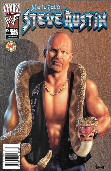 Chaos! Comics WWF Stone Cold Steve Austin comic book #4 of 4 from 2/2000. WAM #WWE #SteveAustin #prowrestling #prowrestlingcomicbook Chaos Comics, Stone Cold Steve Austin, Stone Cold Steve, Wwe Nxt, Steve Austin, Stone Cold, Comic Book, Wwe, Austin