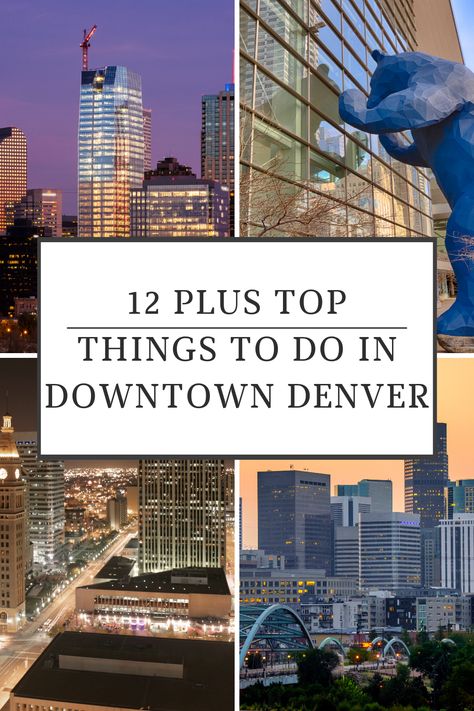 Discover the best things to see and do on a 1 day, 2-day, or 3-day weekend in downtown Denver Colorado. This list gives travel inspiration for the mile-high city to start planning your travel itinerary today. Points of interest include attractions for couples, solo travelers, and families. Most attractions won't break the budget. Things To Do In Downtown Denver, Denver Things To Do, Denver Colorado Downtown, Downtown Denver Colorado, Things To Do In Denver, Denver Museums, Interesting Things To Do, Denver Zoo, Denver Travel