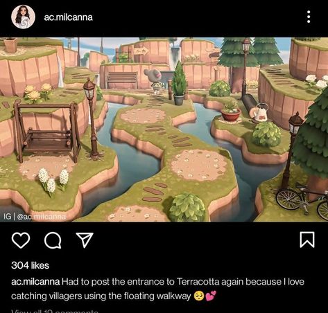 Acnh Island Terraforming Ideas, Terraforming Ideas Animal Crossing, Animal Crossing Online, Cottage Core Animal Crossing, Acnh Builds, Cottagecore Animal Crossing, Acnh Cottagecore, Animal Crossing 3ds, Ac New Leaf