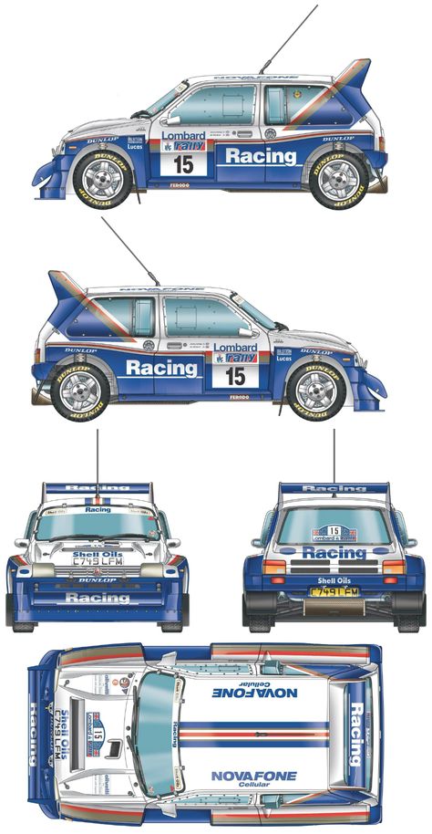 Mg Metro 6r4, Rally Car Design, Metro 6r4, Mg Metro, Group B Rally, Blueprint For 3d Modeling, Car Blueprint, Motorsport Art, Alfa Romeo 8c