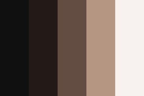 Dark Academia Color Palette, Black And White Color Palette, Nude Color Palette, White Color Palette, Pantone Color Chart, Monochrome Makeup, Dark Color Palette, Black Color Palette, Email Examples