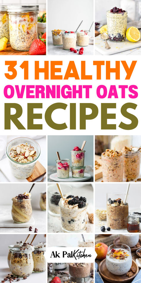 Simplify your mornings with healthy overnight oats, a quick and nutritious choice. Enjoy the ease of easy overnight oats for busy days and discover a range of healthy breakfast ideas including high-protein breakfast and low-calorie breakfast options. These no-cook oatmeals are hassle-free and can be customized with chia seed overnight oats, chocolate-flavored overnight oats, and peanut butter overnight oats while adding creaminess and protein with Greek yogurt overnight oats. Overnight Oats With Plain Greek Yogurt, Vegan Overnight Oats No Chia Seeds, Overnight Oats For Lunch, Superfood Overnight Oats, Overnight Oats With Fruit And Yogurt, Overnight Oats Healthy Without Chia Seeds, Overnight Oats Without Yogurt Recipe, Overnight Oats 300 Calories, Cherry Overnight Oats Healthy