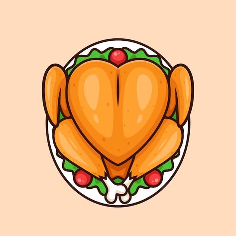 Cute thanksgiving turkey roast turkey cartoon design vector illustration 🦃 Turkey Animal Drawing, Cooked Turkey Drawing, Cute Turkey Drawing, Thanksgiving Turkey Drawing, Aba Quotes, Bread Doodle, Thanksgiving Drawing Ideas, Thanksgiving Illustration, Thanksgiving Drawings