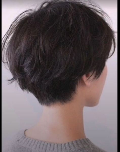 Boyish Haircut Straight Hair, Men Haircuts On Women, Short Fluffy Hair Back View, Tomboy Haircut 360 View, Short Ish Haircuts, Femboy Haircuts Straight Hair, Short Boyish Hairstyles For Women, Haircuts For Tomboys, Masculine Female Haircuts