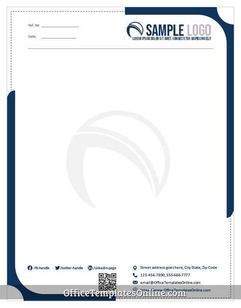 Business Letterhead Template in MS Word Business Planner Printables, Professional Letterhead Template, Letterhead Format, Company Letterhead Template, Professional Letterhead, 보고서 디자인, Raj Kumar, Business Letterhead, Heart Surgeon