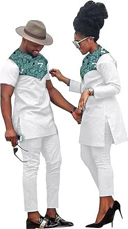 Matching Vitenges For Couples, Female Senator Wears, Ankara Pants, Latest African Wear For Men, Couples African Outfits, African Kaftan, African Wear For Men, Senator Wears, African Tops