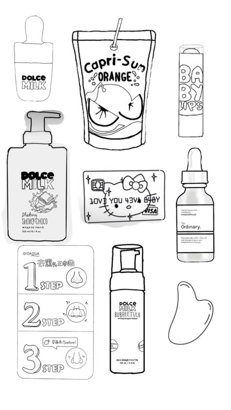 Print this out now and make new things <333#printable #slay #cardboard #preppy Skincare Printable, Printable Skincare, Paper Duck, Capri Sun, Paper Doll Template, Skincare Product, App Icon Design, New Things, Nail Stickers