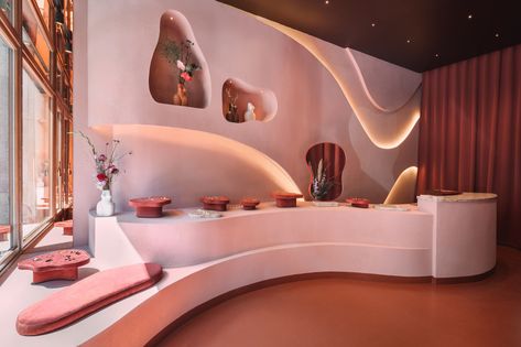 Moroccan Tent, Light Pink Walls, Dekorasi Kamar Tidur, Home Luxury, Retail Interior, Retail Space, Immersive Experience, Retail Design, Boutique Jewelry