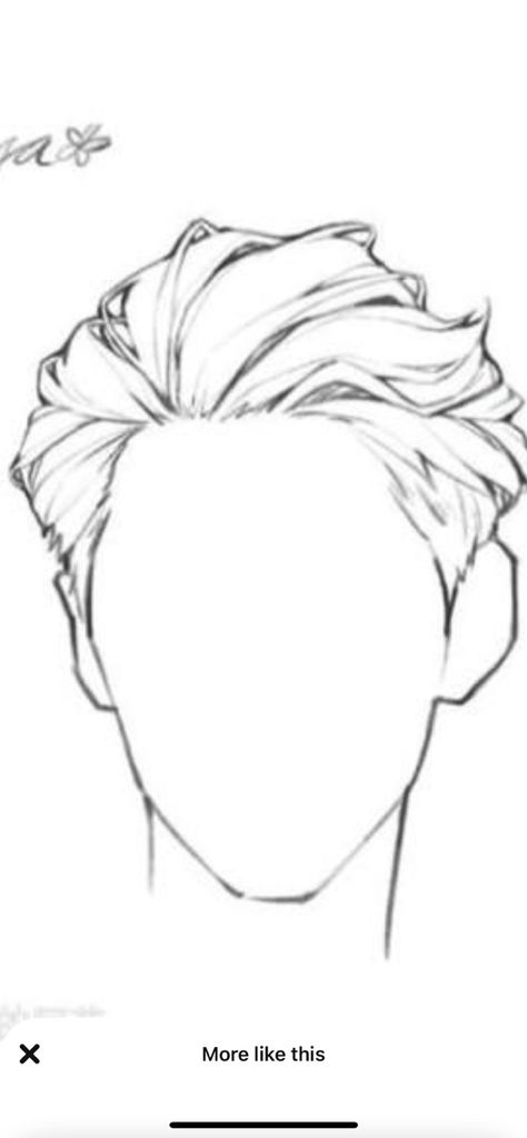 Male Hair Refrences Drawings, Male Hair Illustration, Men Head Shapes Drawing, Drawing Men’s Hair, Slickback Hairstyle Men Drawing, How To Draw Wavy Hair Male, Hair Sketches Boy, Slicked Back Hair Men Drawing, Male Drawing Face