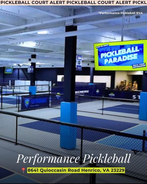 Next time you're near Henrico, be sure to bring your paddle and make a stop at Performance Pickleball RVA 🥒🏓 With 12 indoor courts, it’s Virginia's largest dedicated pickleball facility! Whether you're a seasoned pickler or just got started, they offer leagues, tournaments, and tailored instruction for all skill levels. Plus, after a match, you can recharge at Kitchen RVA with food and a full-service bar! Check out @ppbrva to confirm their hours & reserve a court! 🏓 . . . . #pickleballcou... Pickleball Court, Pickleball, Full Service, Bring It On, Bar, Quick Saves