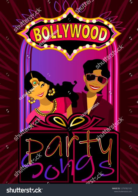 Bollywood, is the Indian Hindi-language film industry, based in the city of Mumbai.Cinematography and theater poster.Bollywood party songs.Wedding party. #Ad , #Ad, #film#industry#based#language Bollywood Graphic Design, Bollywood Dialogues Creative Posters, Bollywood Theme Freshers Party, Retro Bollywood Theme, Bollywood Night Poster, Bollywood Theme, Party Songs, Restaurant Themes, Bollywood Party