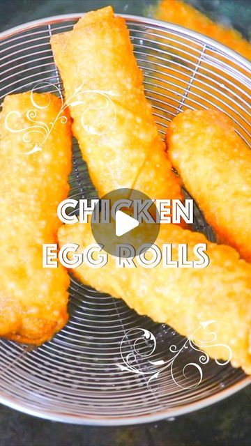 CiCi Li on Instagram: "Crispy Chicken Egg Rolls #eggrolls #chicken #crispy #springrolls #chinesefood #chineserecipe #春捲 #cicili# Please visit here for the written recipe ☺️👉https://cicili.tv/chicken-egg-roll-recipe/" Chicken Eggroll Recipes, Egg Rolls Chicken, Chinese Rolls, Chinese Egg Rolls, Rolled Chicken Recipes, Egg Roll Wraps, Avocado Egg Rolls, Crispy Egg, Chicken Egg Rolls