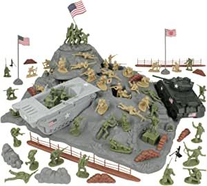 Boys Dollhouse, Battle Of Iwo Jima, Army Accessories, Army Men Toys, Plastic Toy Soldiers, Plastic Army Men, Japanese Flag, Iwo Jima, King And Country