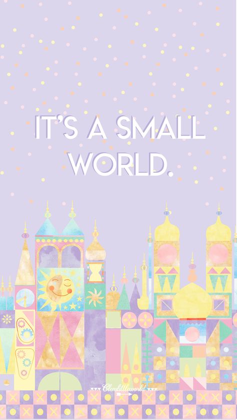 Vintage Wallpaper Iphone Retro, Wallpaper Iphone Retro, Vintage Wallpaper Iphone, Vintage Disney Posters, Disney Amor, Pretty Mug, It’s A Small World, It's A Small World, Gif Disney