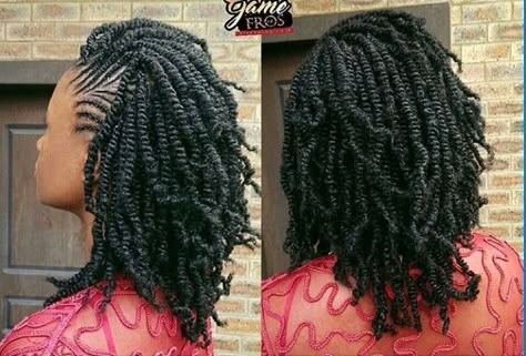 Pinterest: @Kekedanae20 | Natural hair twists, Natural hair braids, Hair twist styles Hairstyles Fake Hair, Styles With Natural Hair, Twist Natural Hair, Dreads Hairstyles, Marley Twist, Natural Hair Twists, Twist Styles, Twist Braid Hairstyles, Hair Twist Styles