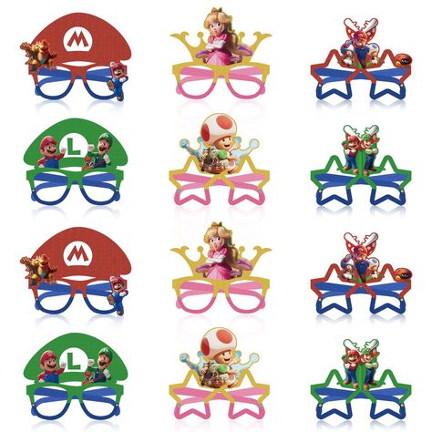 PRICES MAY VARY. 【Package Includes】 You Will Receive 12 pieces of Mario paper party glasses, 6 different styles, 2 pieces for each style. The sufficient quantity and rich colors can meet all your Mario theme party supplies idea. 【Mario Birthday Decorations】 Mario Paper Party Glasses are very popular for kids, if you are planning to hold a Mario theme birthday party for your kids, the bright color Glasses set will create a big hit and great fun to your party. 【Mario Party Supplies】 This Mario Pap Mario Theme Party, Mario Theme, Color Glasses, Mario Cake, Mario Birthday Party, Party Glasses, Birthday Paper, Mario Birthday, Super Mario Brothers