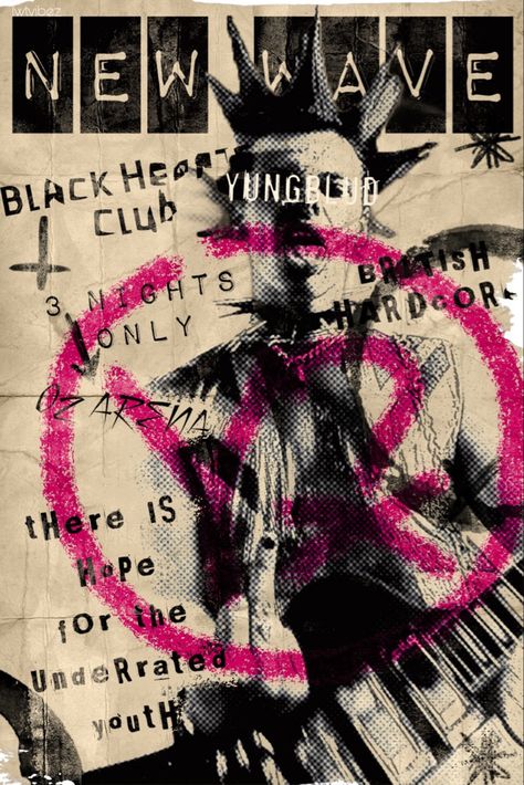 Yungblud New Wave style poster made by @/lwtvibez on twitter Yungblud Poster, New Wave Poster, Punk Poster Design, New Wave Style, Poster Punk, Punk Poster, Wave Poster, Arte Punk, Zine Design