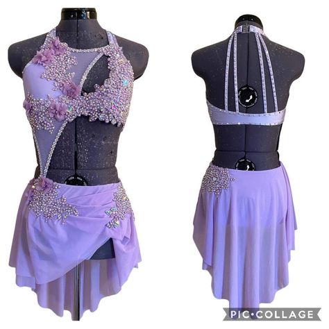 Purple Lyrical Costumes, Purple Dance Costumes, Lyrical Dance Outfits, Contemporary Dance Outfits, Jazz Dance Dress, Lyrical Dance Dress, Lyrical Dance Costumes, Solo Dance Costumes, Lyrical Dance Dresses