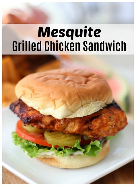 Mesquite Chicken Sandwich, Bbq Chicken Burgers Recipe, Mesquite Chicken, Chicken Cakes, Homemade Marinade, Grilled Chicken Burgers, Bacon Grilled Cheese Sandwich, Grilled Chicken Sandwich, Sandwich Video