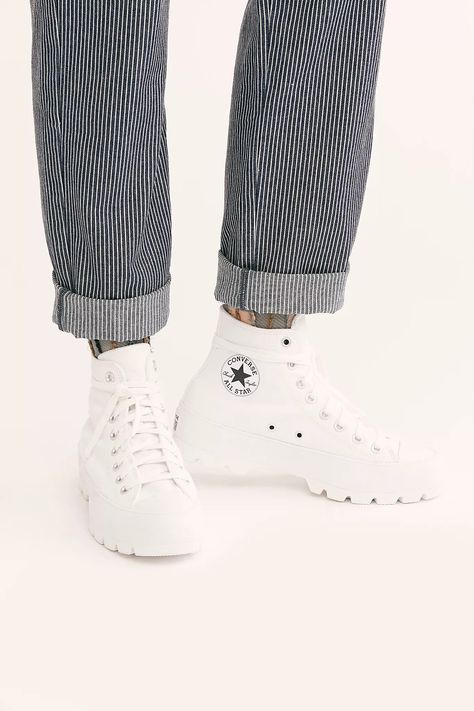 Chuck Taylor All Star Lugged Hi Top Sneakers Chuck Taylor Lugged, Converse Lugged, High Top Converse Outfits, Chuck Taylor All Star Lugged, All Star Lugged, High Top Chucks, Hi Top Sneakers, Men's Converse, Platform Converse