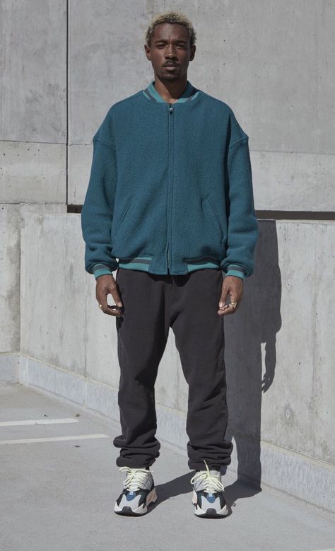 Yeezy 700 Wave Runner Outfit Men, Waverunner 700 Outfit Men, Waverunner Outfit, Kanye Outfits, Yeezy Clothing, Yeezy Season 4, Fat Guy Fashion, Kanye West Outfits, Yeezy Fashion