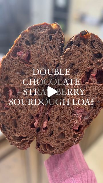 Chocolate Strawberry Sourdough Bread, Chocolate Strawberry Sourdough, Sourdough Loaf Inclusions, Inclusions For Sourdough, Strawberry Sourdough Bread, Sourdough Bread Inclusions, Sourdough Inclusions, Strawberry Sourdough, Sourdough Sweets