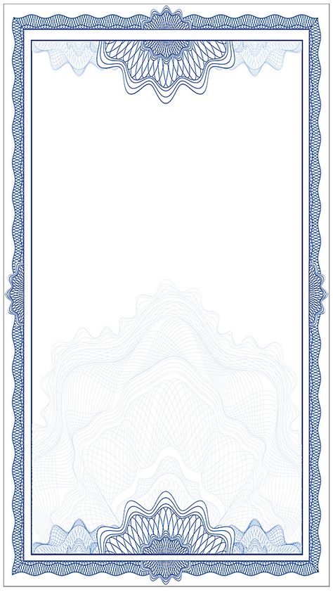 Certificate template pattern background