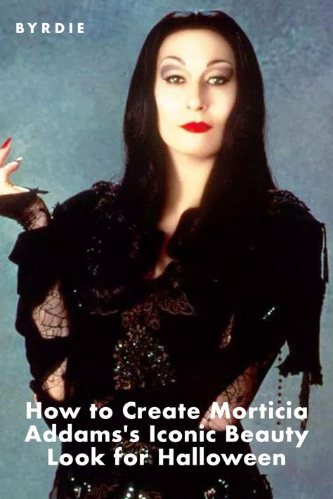 Casual Morticia Addams, Diy Morticia Addams Costume Plus Size, Easy Morticia Addams Costume, Morticia Addams Hairstyle, Easy Morticia Addams Makeup, Morticia Addams Makeup Tutorial Make Up, Morticia Makeup Halloween, How To Do Morticia Addams Makeup, Addams Family Musical Ancestors Makeup