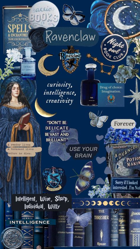 Ravenclaw Bedroom Aesthetic, Potterhead Wallpaper, Ravenclaw Bedroom Ideas, Ravenclaw Room Ideas, Ravenclaw Room, Aesthetic Shuffles, Ravenclaw Aesthetic, Harry Potter Bedroom, Harry Potter Illustration