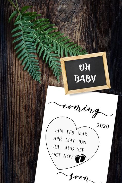 Picture Frame Calendar, 2024 Pregnancy Announcement, New Baby Wishes, Baby Coming Soon, Baby Announcement Card, Calendar September, Framed Calendar, November Baby, Calendar Examples