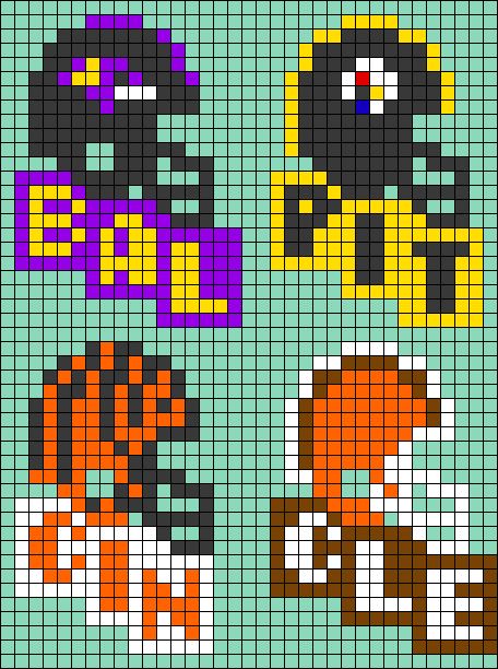 Ohio State Perler Bead Patterns, Bengals Pixel Art, Bengals Plastic Canvas, Nfl Pixel Art, Cleveland Browns Perler Beads, Steelers Crochet, Nfl Perler Beads Pattern, Plastic Canvas Patterns Free Nfl, Nfl Plastic Canvas Patterns