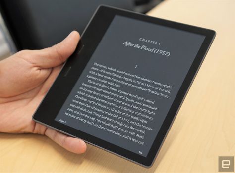 Amazon's new Kindle Oasis is its ultimate e-reader. And it's finally waterproof! We called Amazon's last Kindle Oasis "the perfect e-reader for the one percent." That still describes the new Oasis, which Amazon is officially unveiling today. To be fair, it's slightly less expensive than its predecessor, starting at $250/£230 instead of $290. It also includes some genuinely useful features: a larger 7-inch screen, an all-metal body, and yes, it's waterproof. A decade after introducing its first e Home Projector, Kindle Fire Tablet, Fire Screen, Kindle Oasis, One Percent, Tablet Screen, Screen Repair, Kindle Fire, Traffic Light