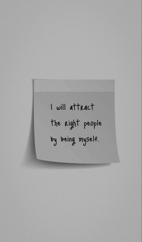 I will attract the right people by being myself.
mindset, motivation, inspirational quotes, motivational quotes, personal growth and development, quotes to live by, personal reminders, successful women, entrepreneur, focus, dreams, goals, little things, process, positivity, self-love, self-care, body positivity, yourself, daily. I Will Attract The Right People By Being Myself, Being Myself, What Is Self, Development Quotes, Mindset Motivation, Growth And Development, Successful Women, 2024 Vision, Quotes Motivational